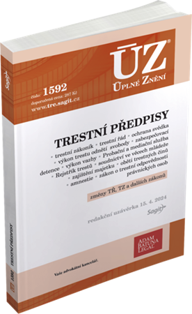 Kniha ÚZ č. 1592 - Trestní předpisy od