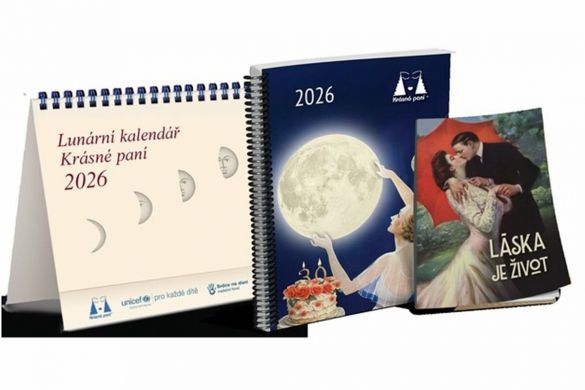 Kniha Lunární kalendář Krásné paní s publikací 2026 od Žofie Kanyzová