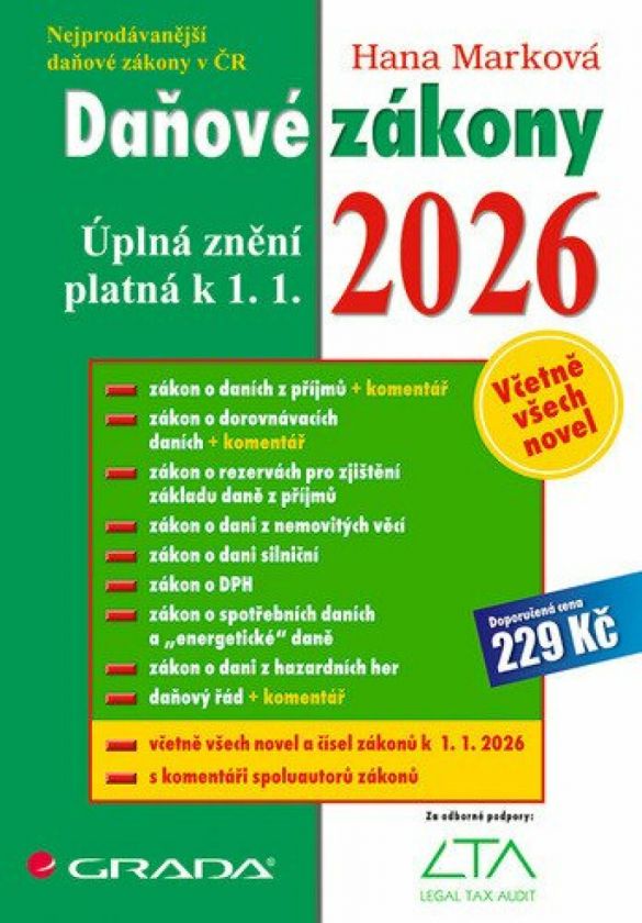 Kniha Daňové zákony 2026 - Úplná znění k 1. 1. 2026 od Hana Marková